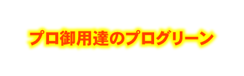 プロ御用達のプログリーン